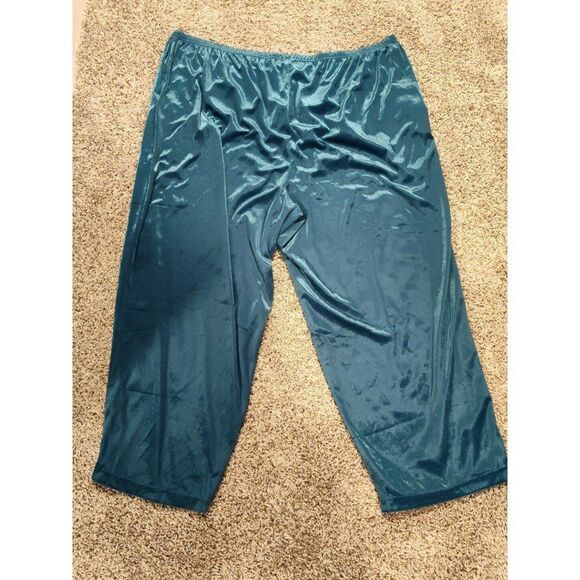 Anthony Richards Teal Velour Stretch Pants and Zip Jacket Embellished Size 5X - Picture 7 of 7